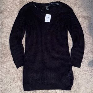 Black sweater dress *NEVER WORN*